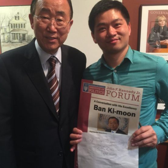 ban ki-moon for world tea day 潘基文签名世界饮茶日