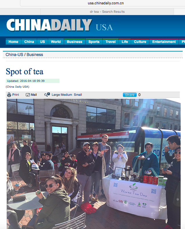china daily usa world tea day